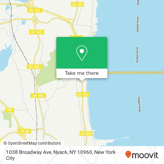 1038 Broadway Ave, Nyack, NY 10960 map