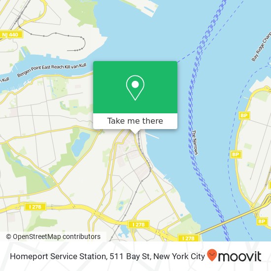 Homeport Service Station, 511 Bay St map