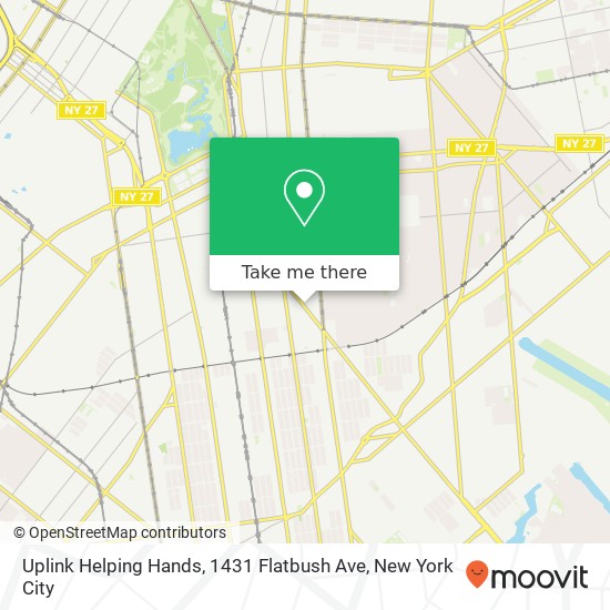 Uplink Helping Hands, 1431 Flatbush Ave map