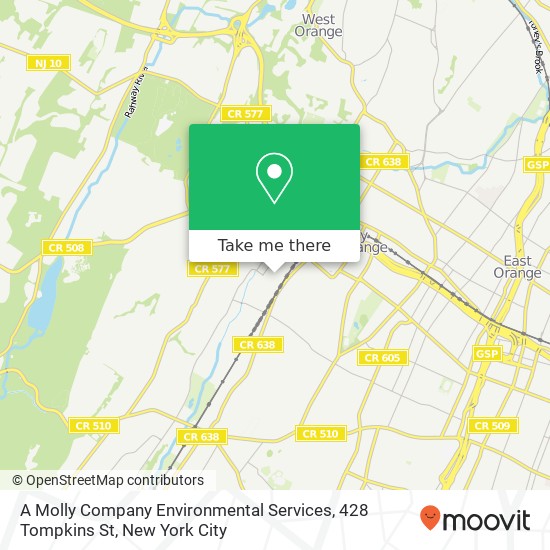 Mapa de A Molly Company Environmental Services, 428 Tompkins St