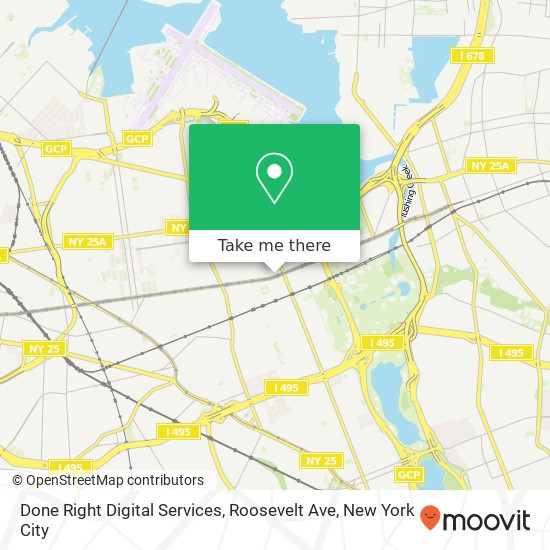 Done Right Digital Services, Roosevelt Ave map