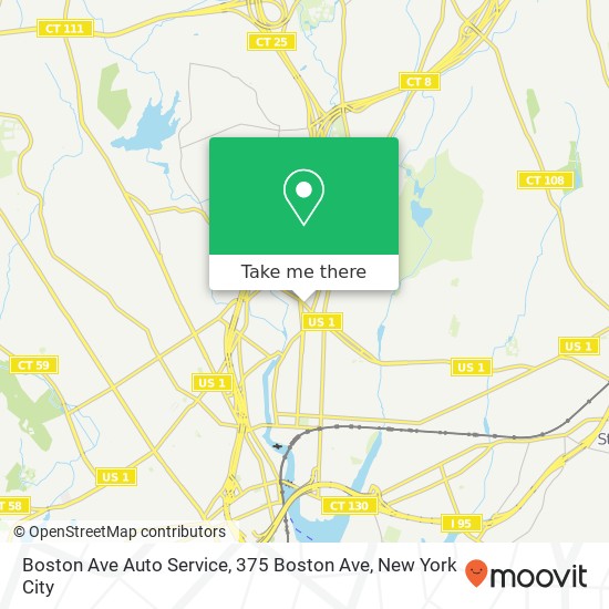 Mapa de Boston Ave Auto Service, 375 Boston Ave