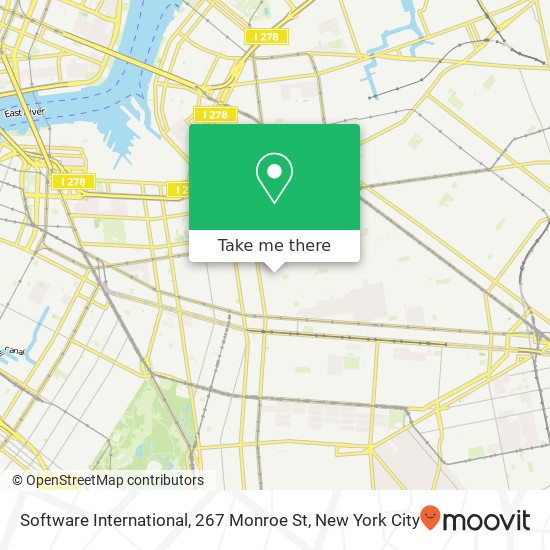 Mapa de Software International, 267 Monroe St