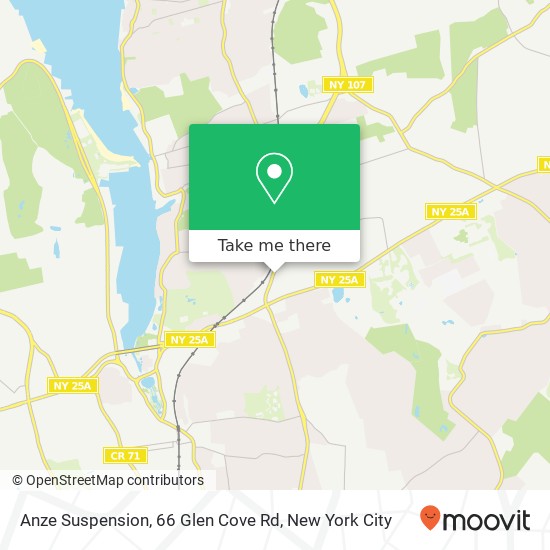 Mapa de Anze Suspension, 66 Glen Cove Rd