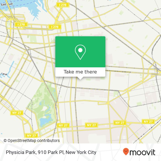 Physicia Park, 910 Park Pl map