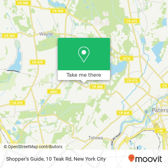 Mapa de Shopper's Guide, 10 Teak Rd