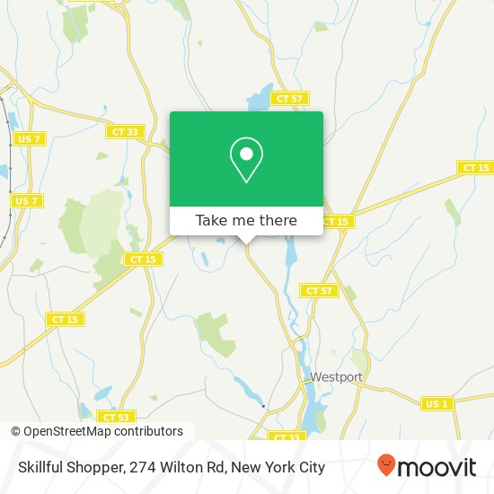 Mapa de Skillful Shopper, 274 Wilton Rd