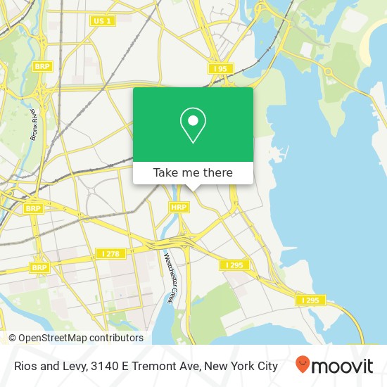 Mapa de Rios and Levy, 3140 E Tremont Ave