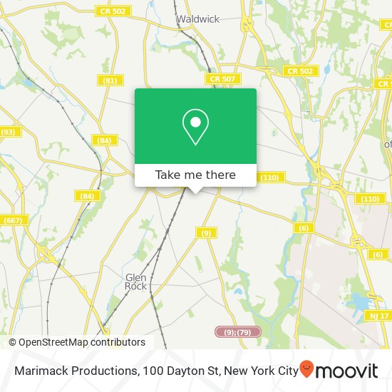 Mapa de Marimack Productions, 100 Dayton St