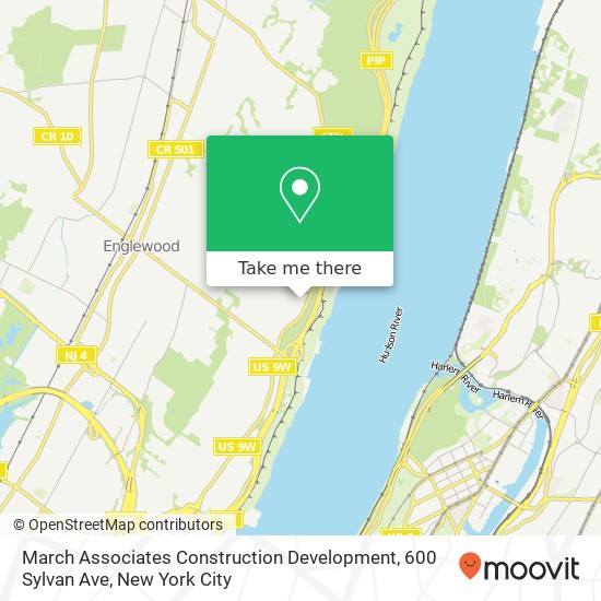 Mapa de March Associates Construction Development, 600 Sylvan Ave