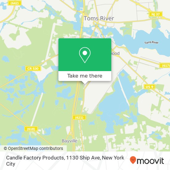 Mapa de Candle Factory Products, 1130 Ship Ave