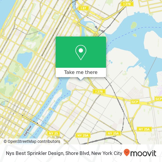 Nys Best Sprinkler Design, Shore Blvd map
