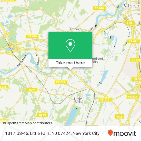 Mapa de 1317 US-46, Little Falls, NJ 07424