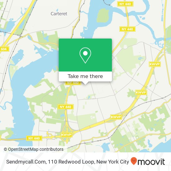 Mapa de Sendmycall.Com, 110 Redwood Loop