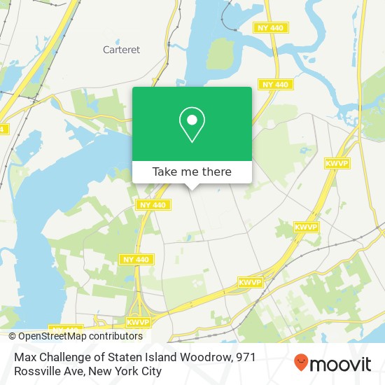 Mapa de Max Challenge of Staten Island Woodrow, 971 Rossville Ave
