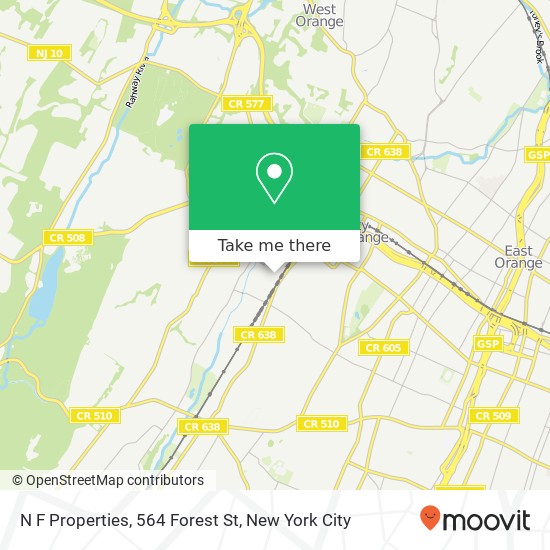 Mapa de N F Properties, 564 Forest St