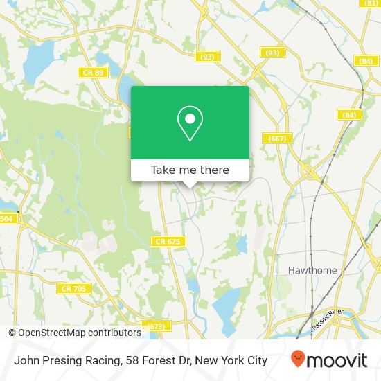 John Presing Racing, 58 Forest Dr map