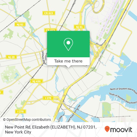 New Point Rd, Elizabeth (ELIZABETH), NJ 07201 map