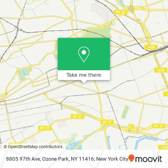 8805 97th Ave, Ozone Park, NY 11416 map