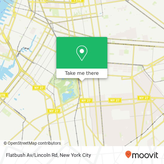 Flatbush Av/Lincoln Rd map