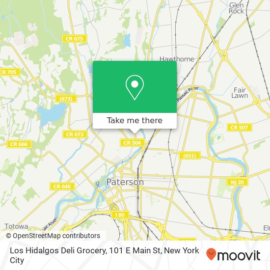 Mapa de Los Hidalgos Deli Grocery, 101 E Main St