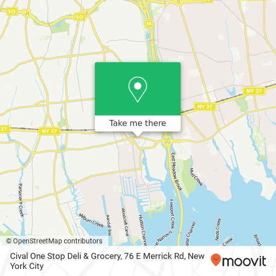 Cival One Stop Deli & Grocery, 76 E Merrick Rd map
