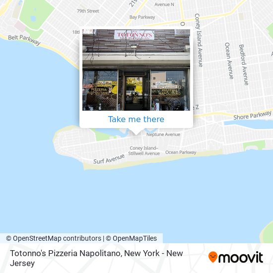 Mapa de Totonno's Pizzeria Napolitano