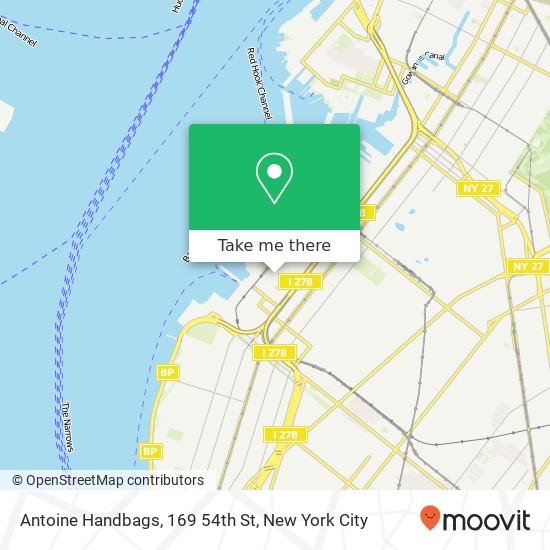 Antoine Handbags, 169 54th St map