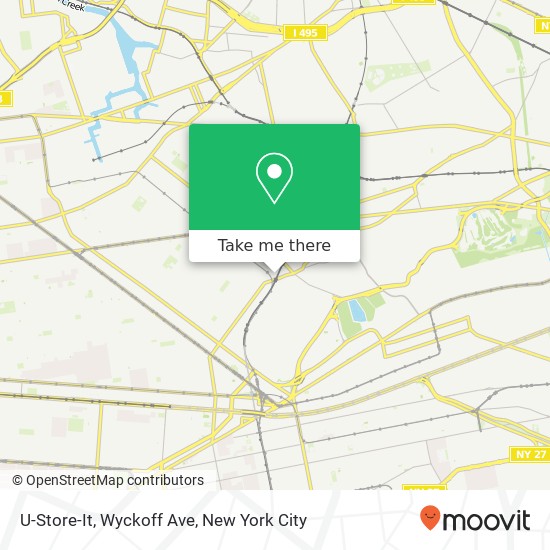 U-Store-It, Wyckoff Ave map