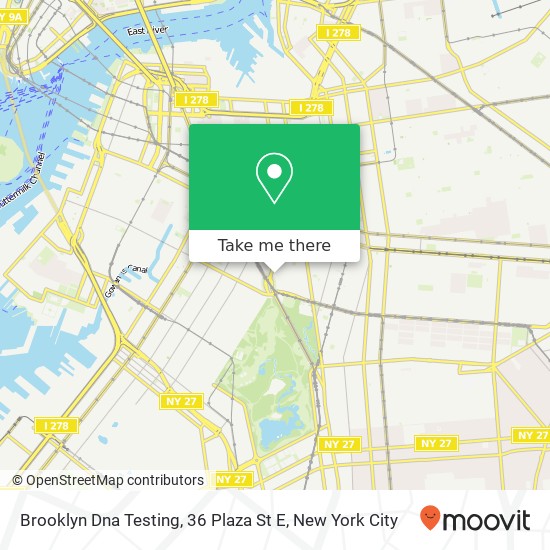 Brooklyn Dna Testing, 36 Plaza St E map