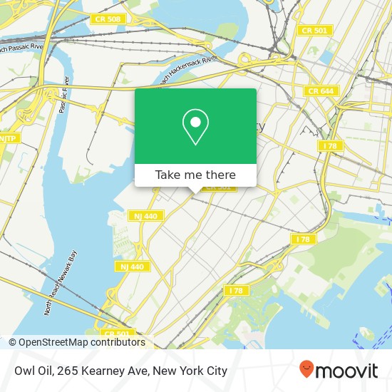 Mapa de Owl Oil, 265 Kearney Ave