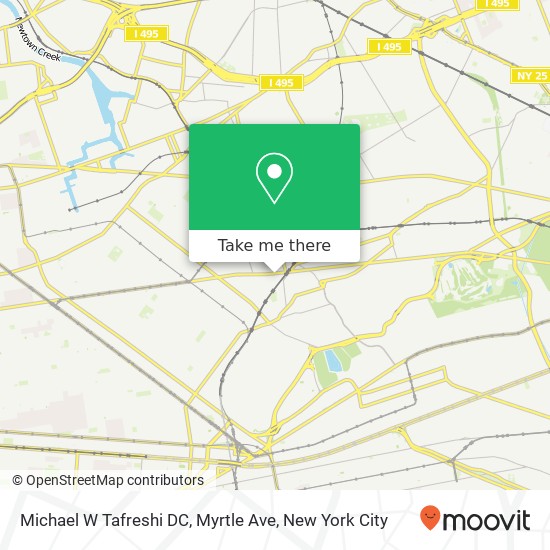 Michael W Tafreshi DC, Myrtle Ave map