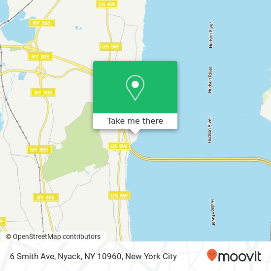 Mapa de 6 Smith Ave, Nyack, NY 10960