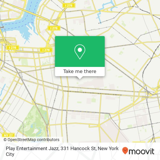 Play Entertainment Jazz, 331 Hancock St map