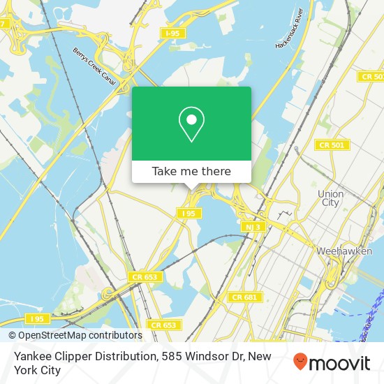 Yankee Clipper Distribution, 585 Windsor Dr map