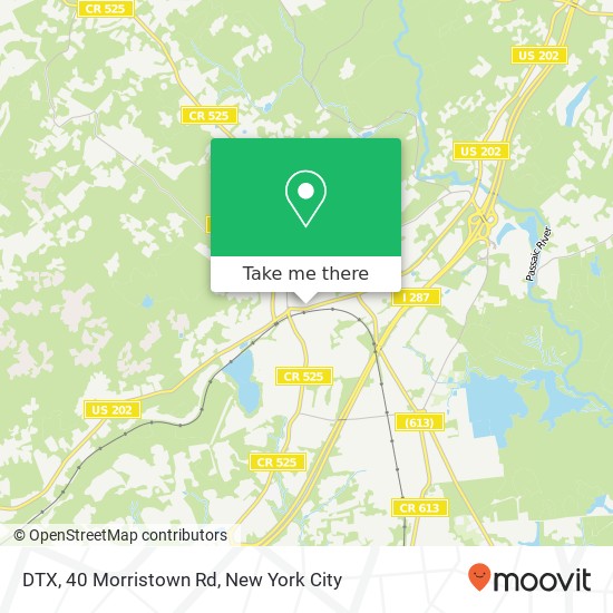 Mapa de DTX, 40 Morristown Rd