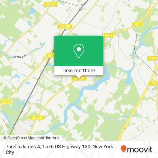 Mapa de Tarella James A, 1576 US Highway 130
