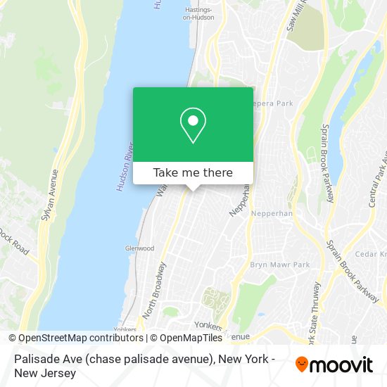 Mapa de Palisade Ave (chase palisade avenue)