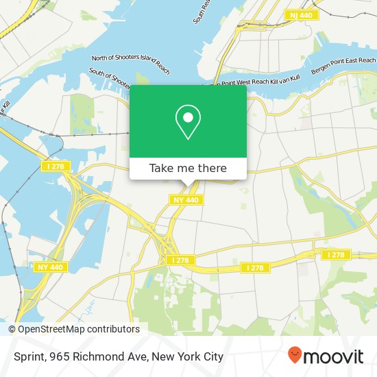 Sprint, 965 Richmond Ave map