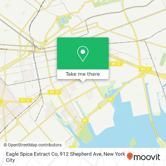 Mapa de Eagle Spice Extract Co, 912 Shepherd Ave