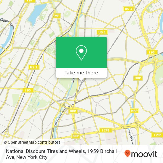 Mapa de National Discount Tires and Wheels, 1959 Birchall Ave