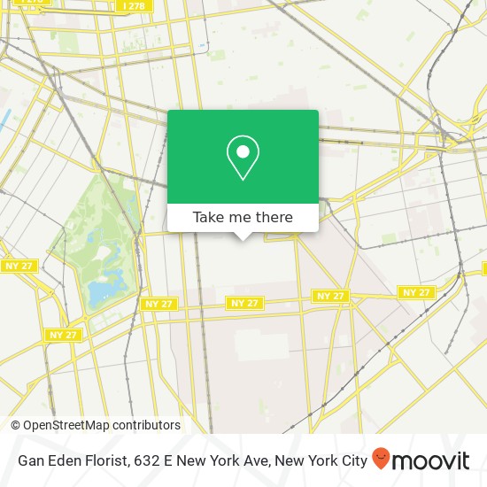 Gan Eden Florist, 632 E New York Ave map