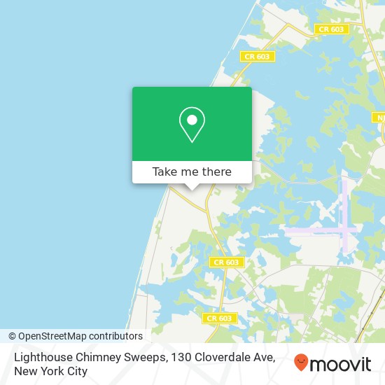 Mapa de Lighthouse Chimney Sweeps, 130 Cloverdale Ave