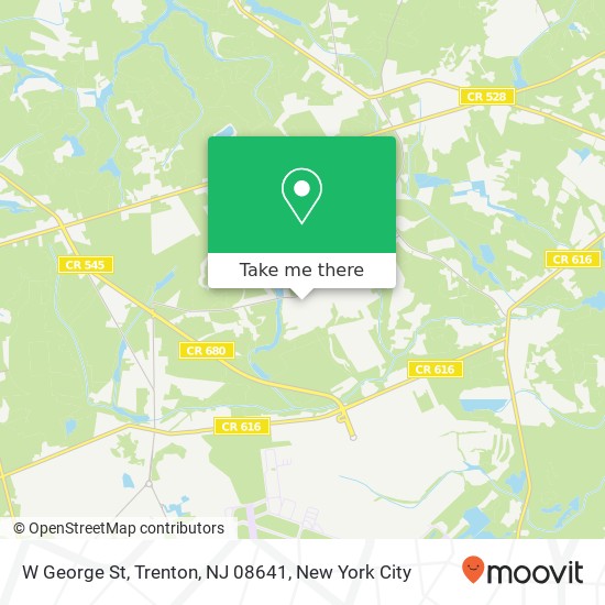 Mapa de W George St, Trenton, NJ 08641