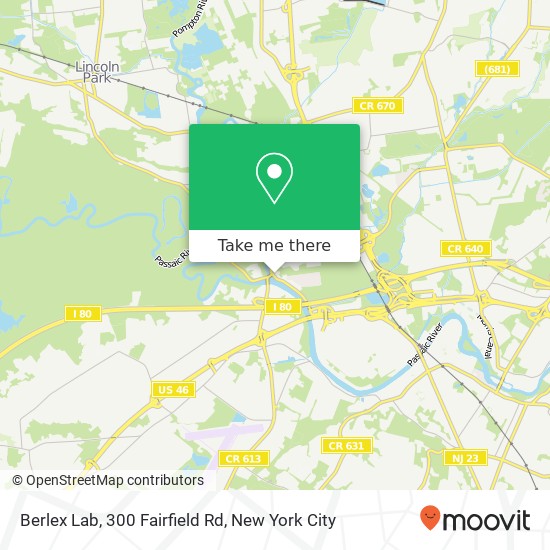 Berlex Lab, 300 Fairfield Rd map