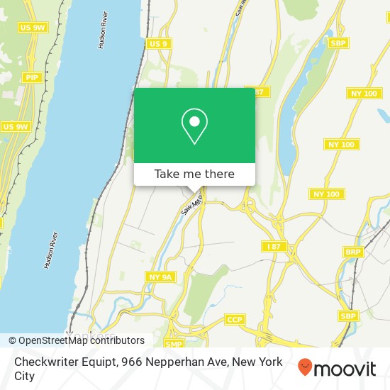 Mapa de Checkwriter Equipt, 966 Nepperhan Ave