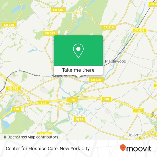 Mapa de Center for Hospice Care