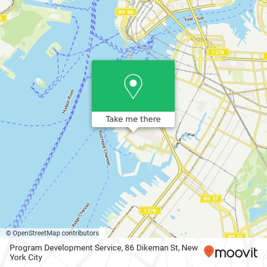 Mapa de Program Development Service, 86 Dikeman St