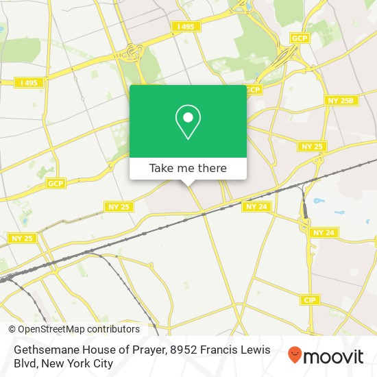 Gethsemane House of Prayer, 8952 Francis Lewis Blvd map