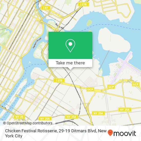 Chicken Festival Rotisserie, 29-19 Ditmars Blvd map